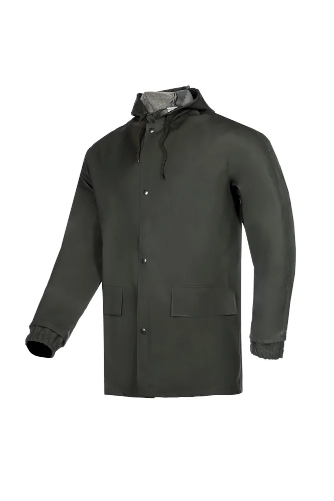 Sioen - Regenjas - Waterdicht, Winddicht, Scheurbestendig - Brest - Groen Kaki - 1692A2B01