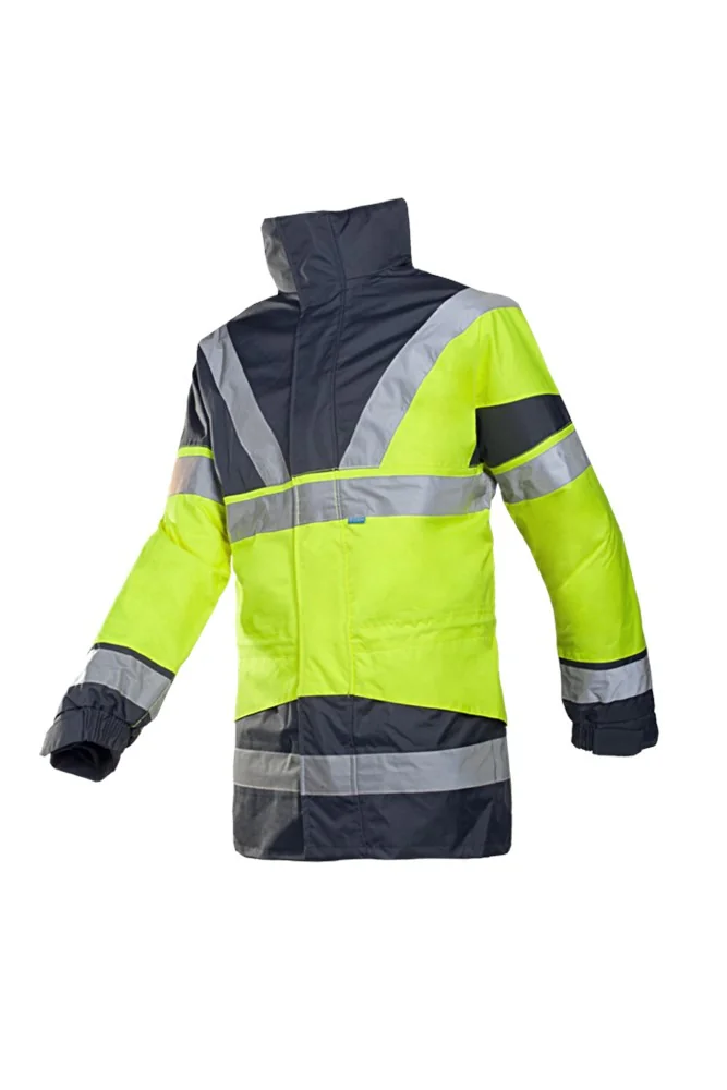 Sioen - Hi-Vis 4-in-1 Winter Parka - Waterdicht & Winddicht - Skollfield - Hi-Vis Oranje/Marineblauw - 209AN2X93