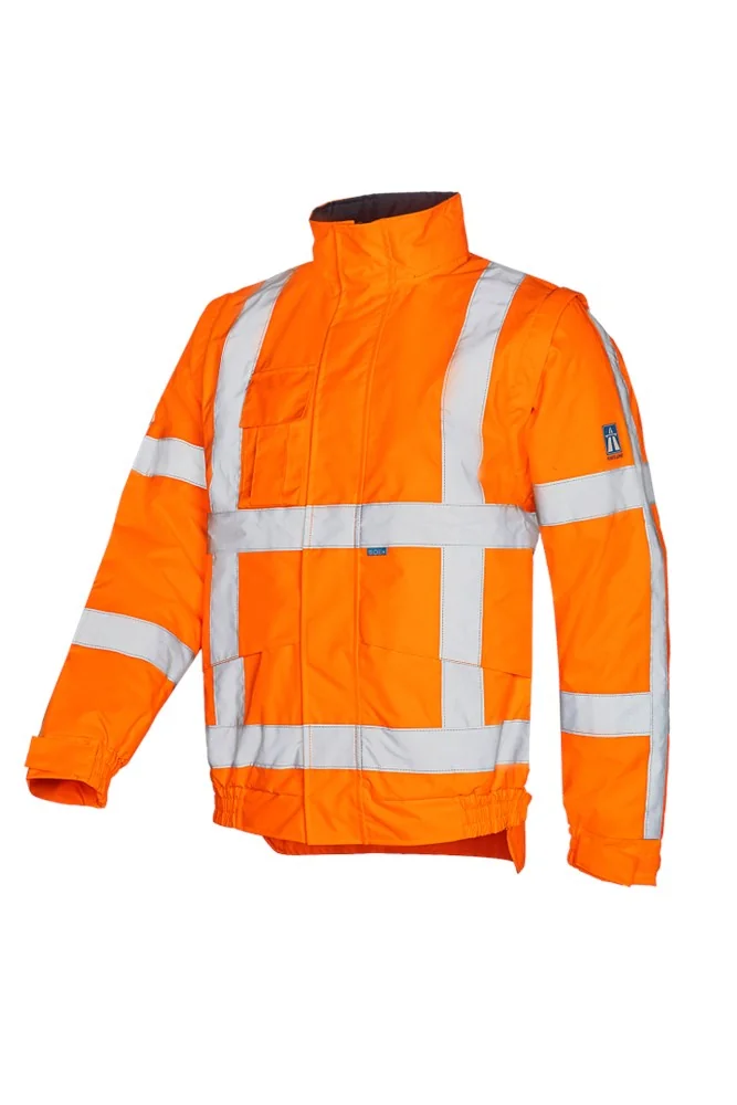 Sioen Hi-Vis Bomberjack Water- & Winddicht, Afneembare Mouwen Diezel Fluo Oranje 351A