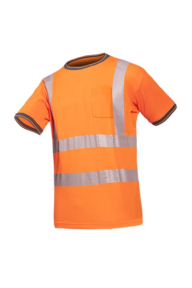 Sioen Hi-Vis T-shirt EN ISO 20471 Klasse 2, UPF 50+ Rotella Fluo Oranje 3877A2MC1