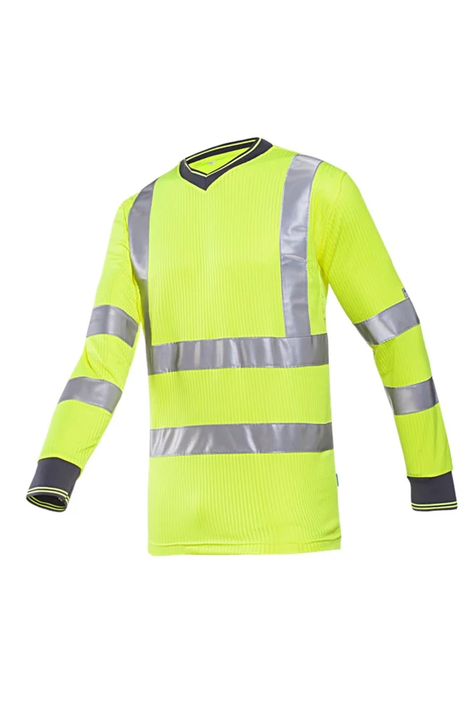 Sioen - Goed zichtbaar T-shirt - EN ISO 20471 Klasse 3 - Bresso - Fluogeel - 3890A2MV1