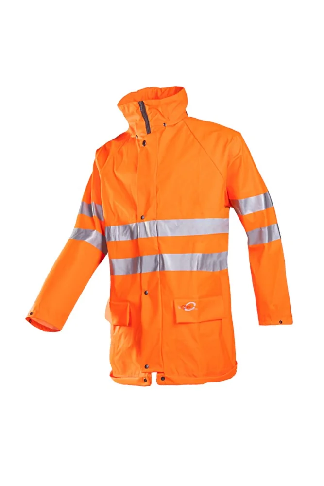 Sioen - Signalisatie Regenjas - EN ISO 20471 Klasse 3, EN 343 Klasse 4-1 - Kassel - Fluorescerend Oranje - 4279A2FE0