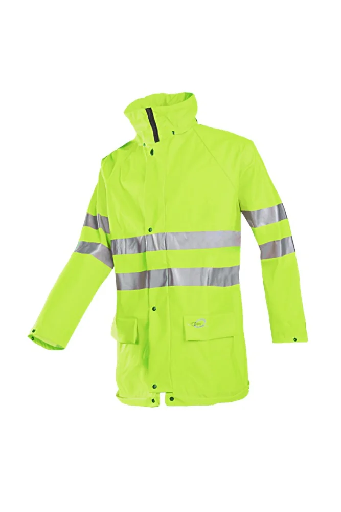 Sioen - Regenjas met hoge zichtbaarheid - EN ISO 20471 Klasse 3, EN 343 Klasse 4-1-X - Kassel - Fluogeel - 4279