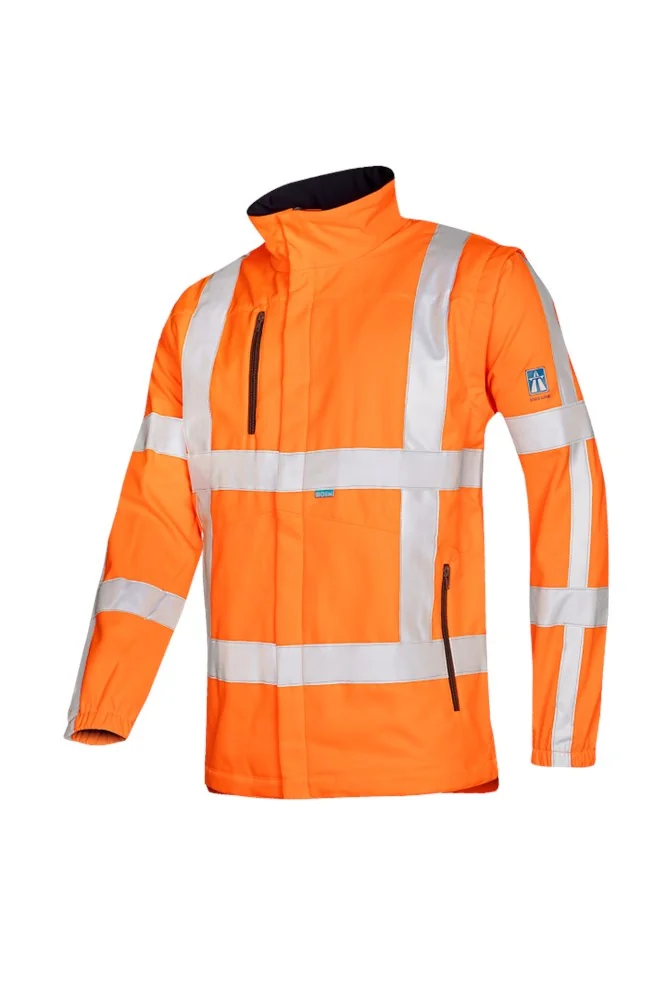 Sioen - Goed zichtbare softshell jas - EN ISO 20471 Klasse 3, Winddicht - Alphen - Fluorescerend oranje - 498AA2TU2