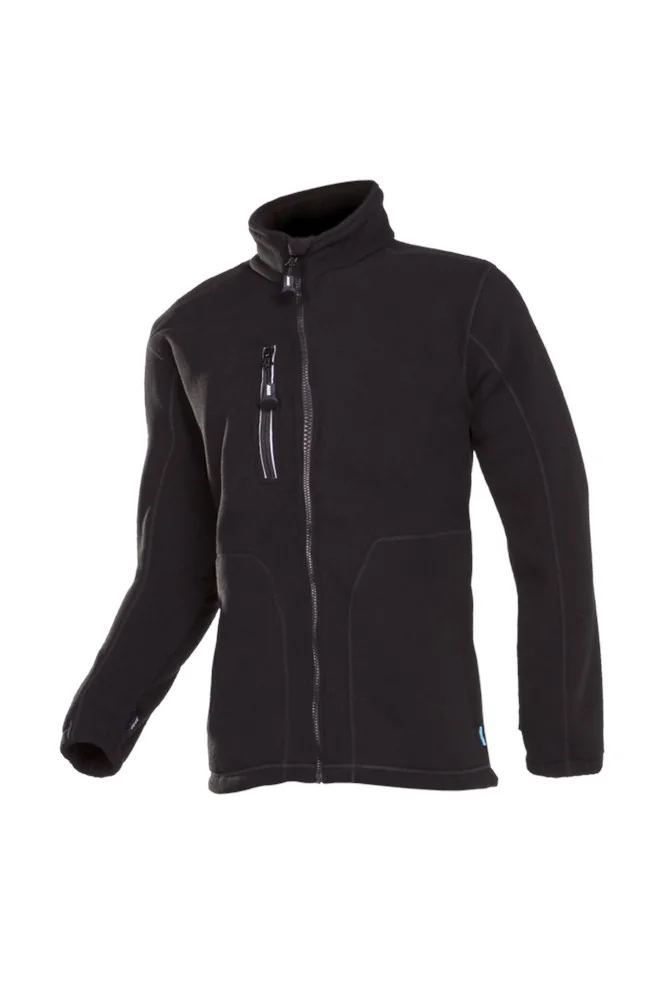 Sioen - Fleece Jas Winddicht Merida Zwart - 612Z