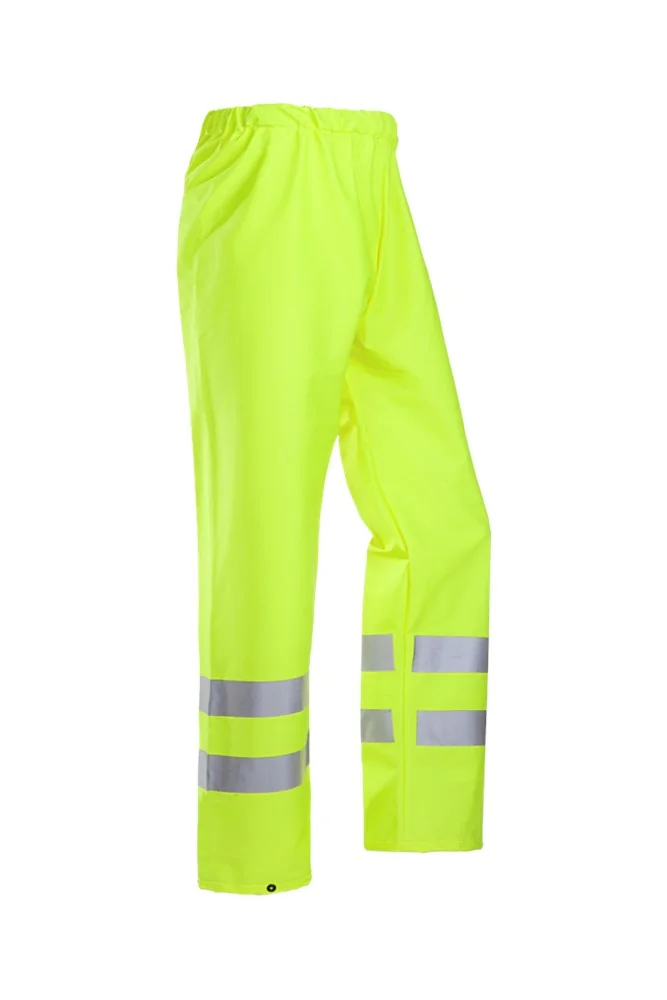 Sioen - Regenbroek met Hoge Zichtbaarheid - Waterdicht, Winddicht, Reflecterend - Bastogne - Fluorescerend Geel - 6361A2FE0