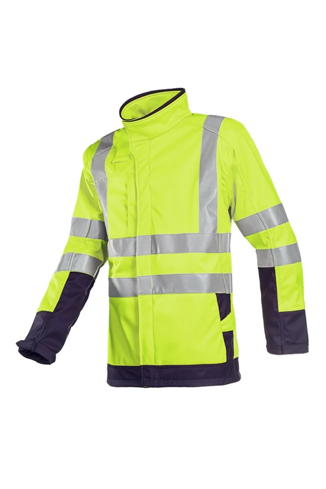 Sioen Softshell Jas ARC Bescherming, Hoge Zichtbaarheid Playford Fluo Geel/Marine 9633N2TV4