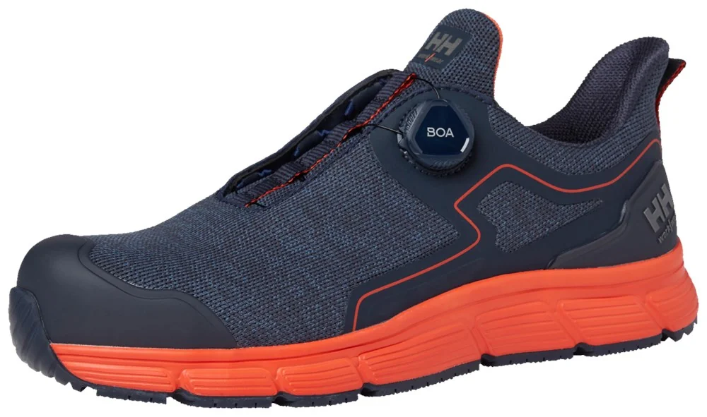 Helly Hansen Lage Boa Veiligheidsschoenen S3S, Composiet Neus, ESD Kensington Low Boa NAVY/ORANGE 78350