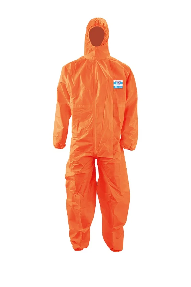 ChemDefend - Chemisch beschermende overall - Type 3+4, EN 14126, EN 1073-2, EN 1149-5 - 410 - Oranje - 410.O/055