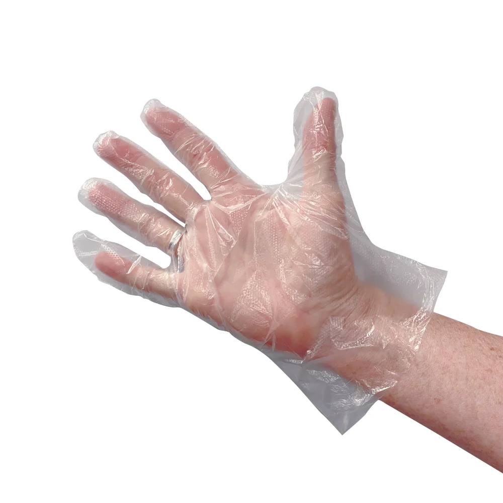 [2.05.75.400.00] PSP - Disposable PE Handschoen - Embossed, 30mu, Latex-Vrij - 75-400 - Transparant - 100 Stuks