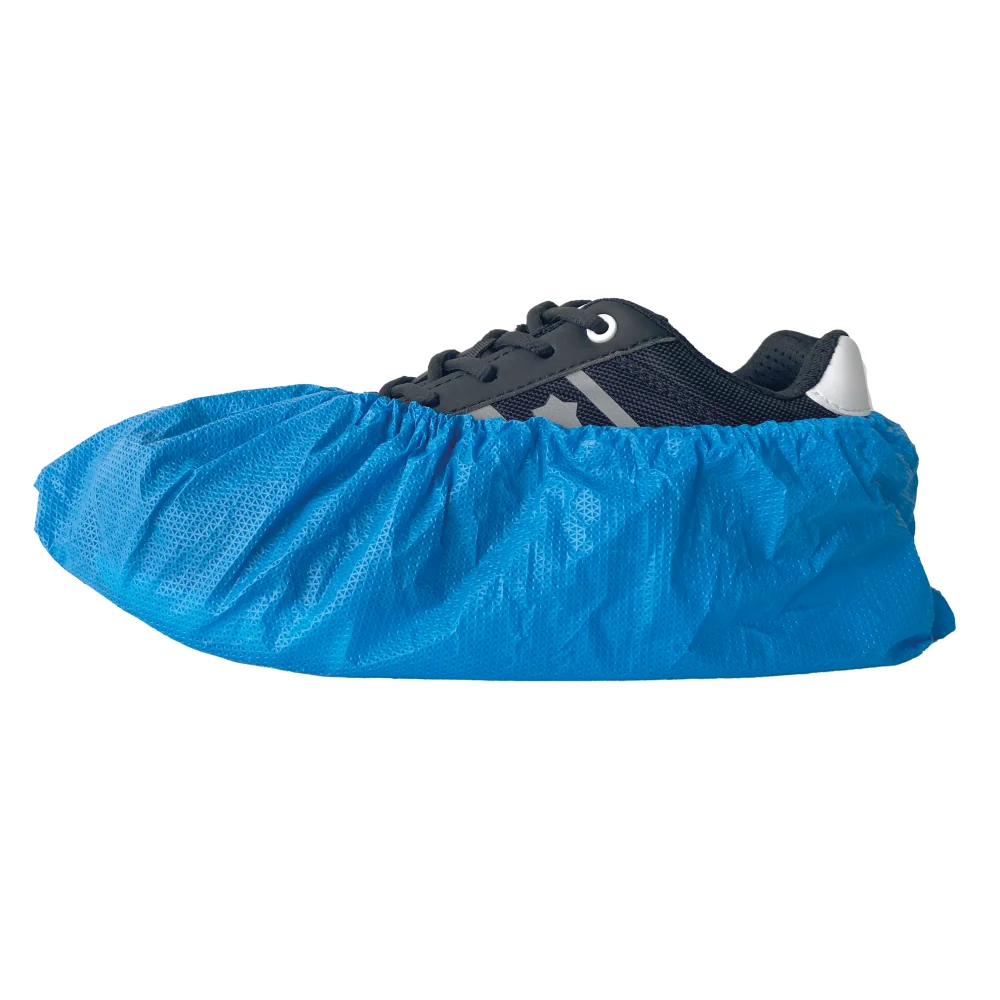 [5.09.50.255.00] PSP - Wegwerp Overschoen - PE 130 mu - 50-255 - Blauw