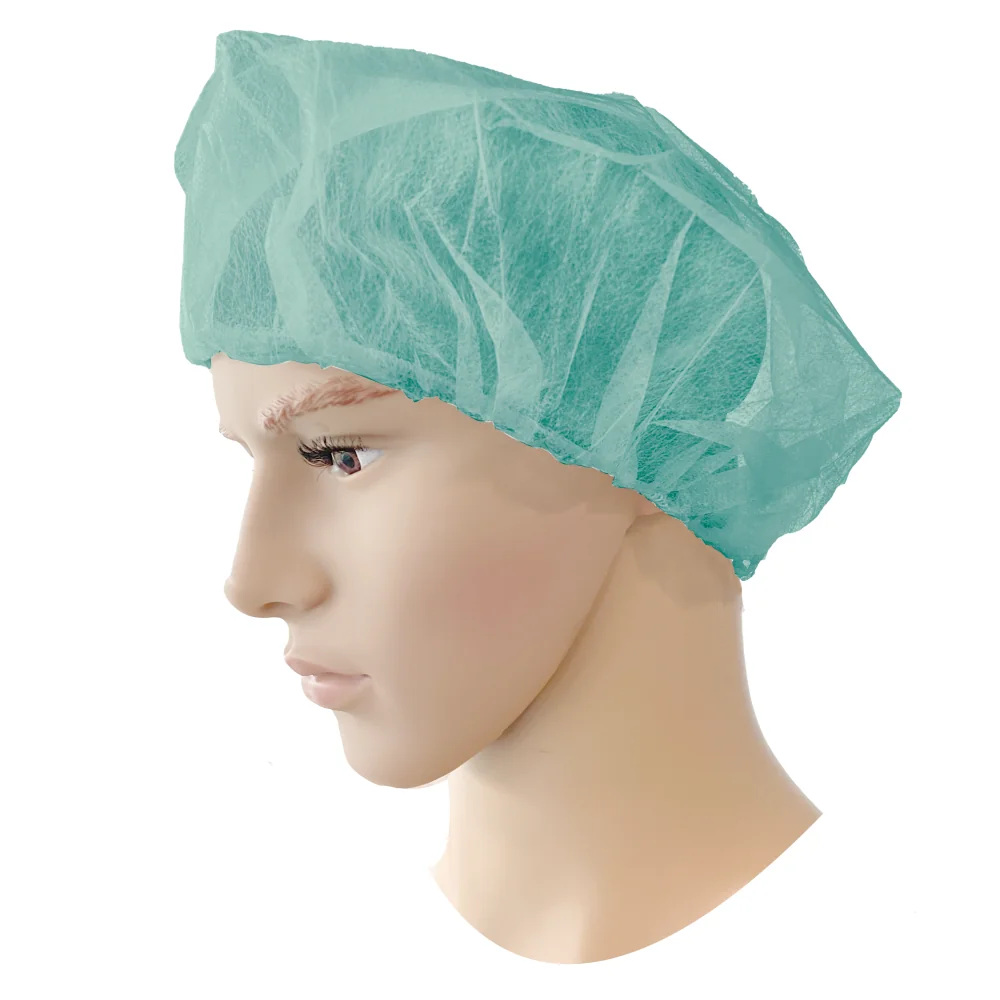 [5.09.55.307.00] PSP - Wegwerp haarnet - Preventie van haarcontaminatie - PP - Groen - 100 Stuks