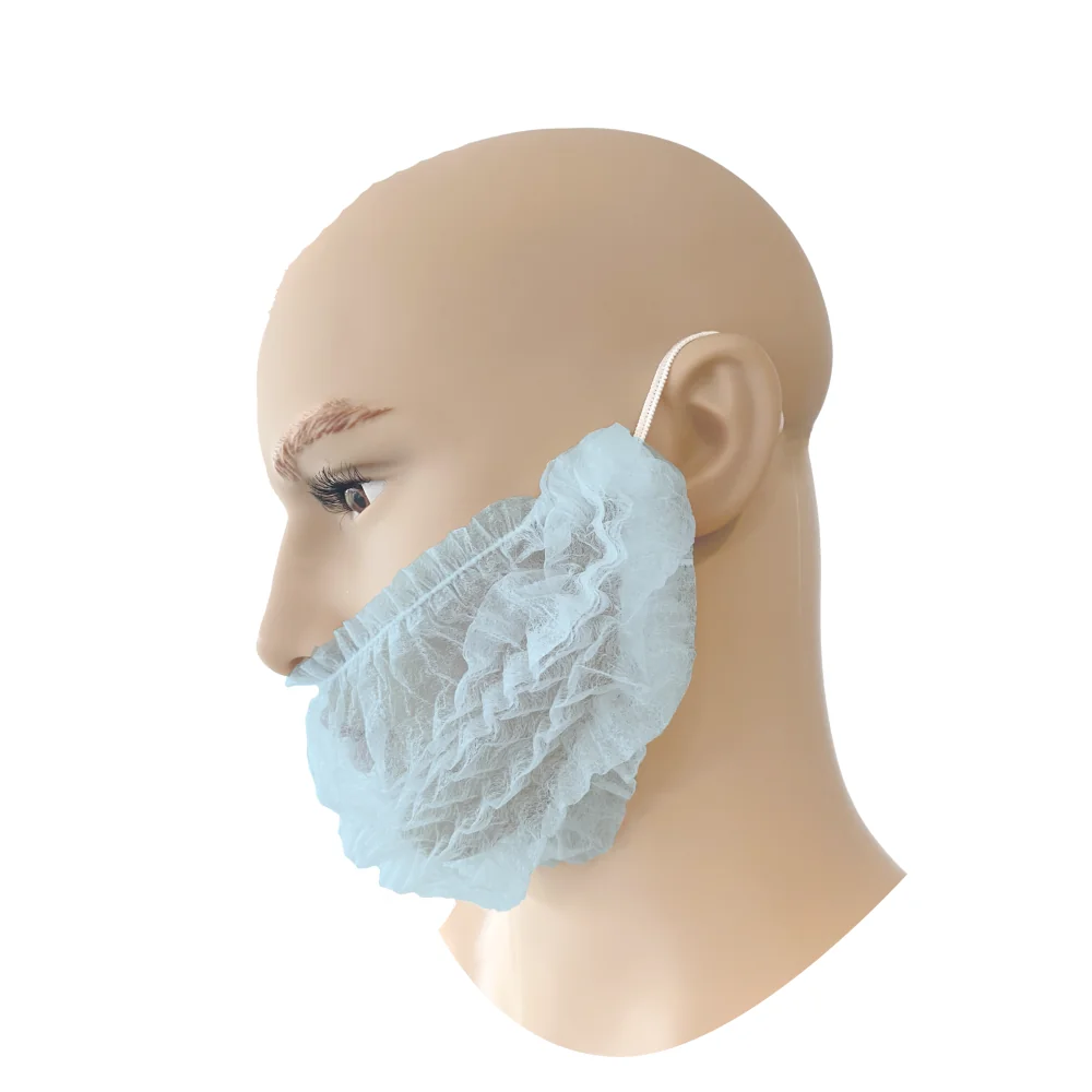 [5.09.55.505.00] PSP - Wegwerp baardmasker - PP, Latex-vrij elastiek - 55-505 - Blauw - 100 Stuks