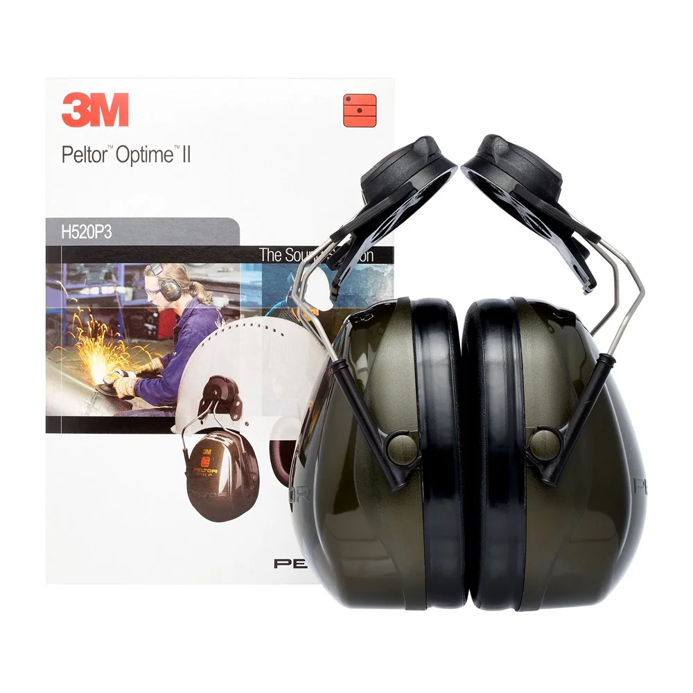 [6.21.25.230.00] 3M - Peltor Optime II - 31dB Geluidsreductie EN 352 - Helm gemonteerde oorkappen - Groen - H520P3E-410-GQ