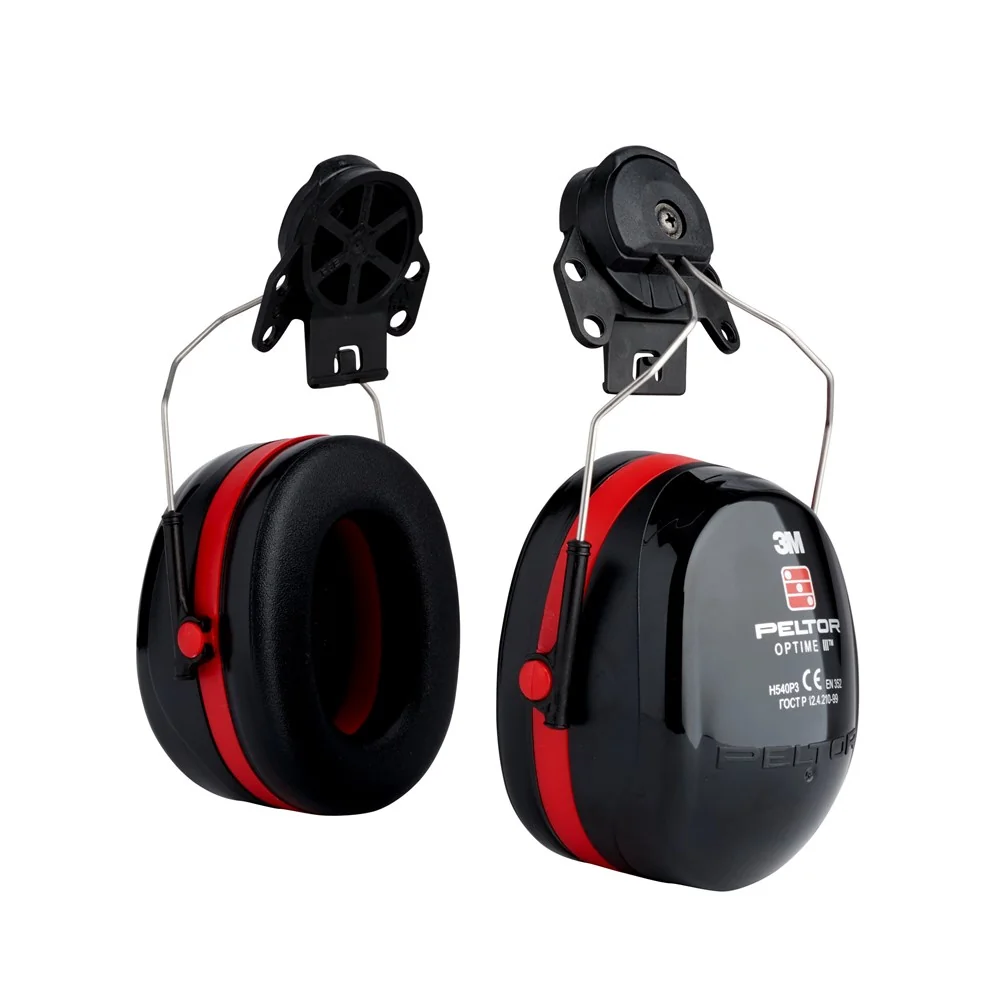 [6.21.25.305.00] 3M - Oorkappen - Hoge Geluidsreductie SNR 33dB - Peltor Optime III - Zwart/Rood - H540P3E-413-SV