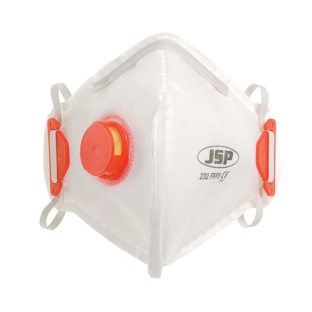 [1.31.17.232.10] JSP - FFP3V Opvouwbaar Plat Masker - Hoge Bescherming Tegen Fijne Deeltjes - Respair Model X