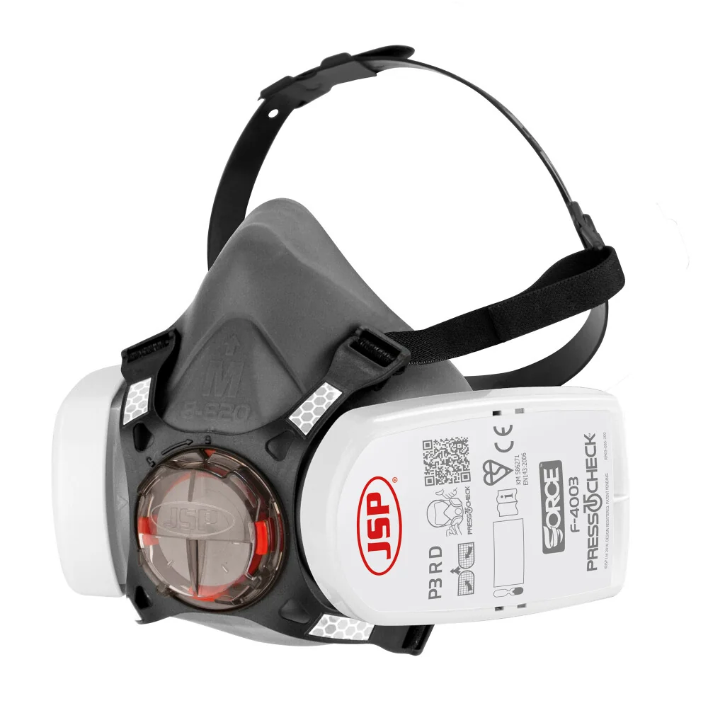 [1.31.21.010.00] JSP - Force8 Halfgelaatsmasker - PressToCheck P3 Filtratie - BHT0A3