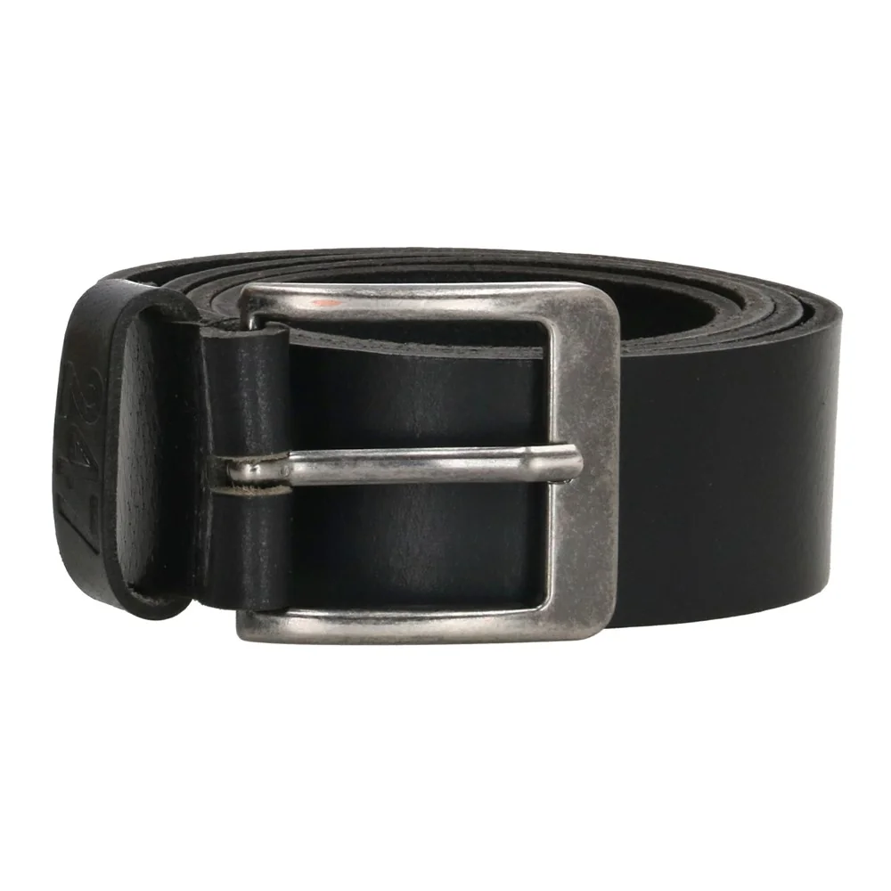 [3.65.95.090.95] 247 Jeans - Duurzame Leren Jeans Riem - Buffelleer - Zwart