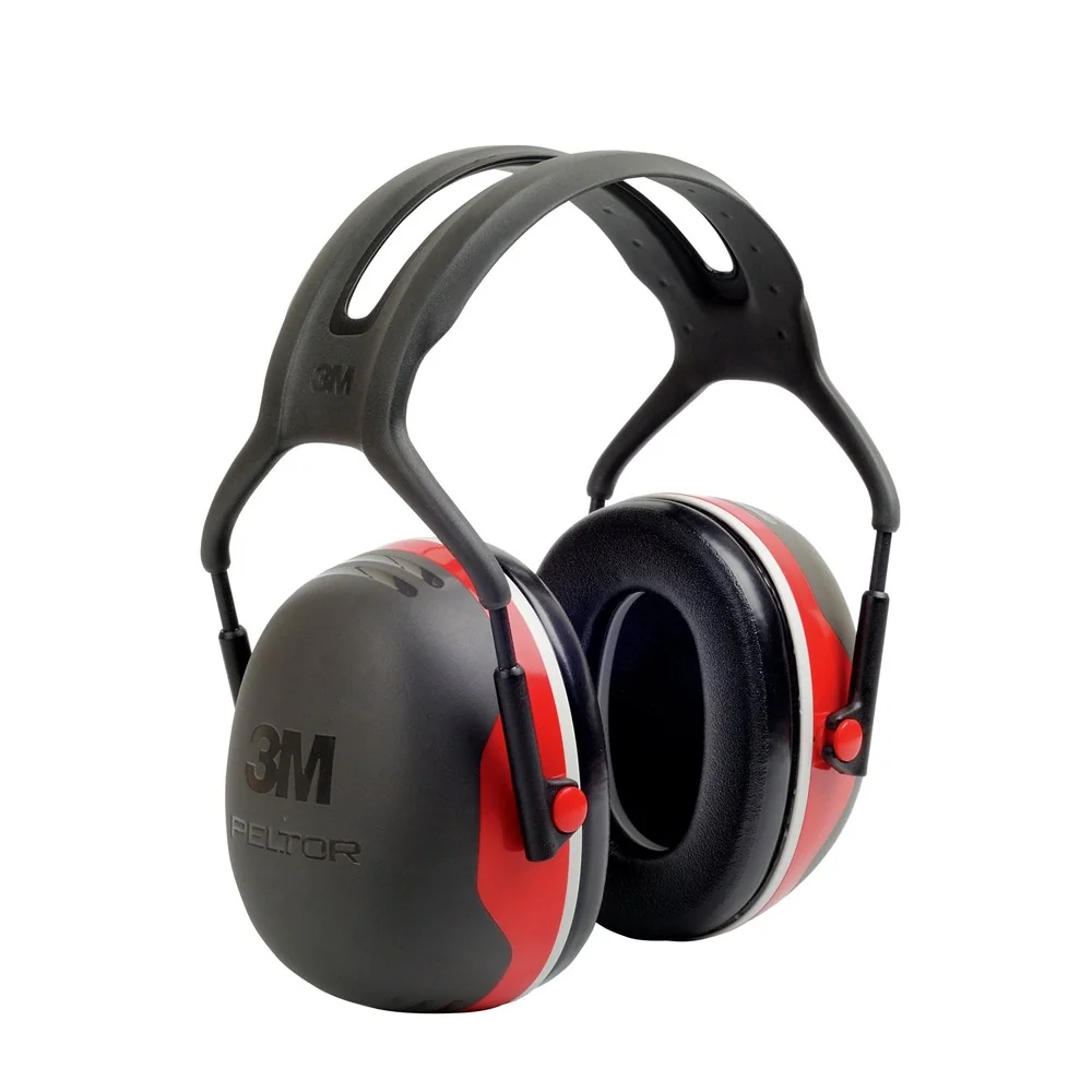[6.21.25.030.00] 3M - PELTOR X-Series Oorkappen - 32-33dB Geluidsreductie, Elektrisch Geïsoleerd - X3A - Rood