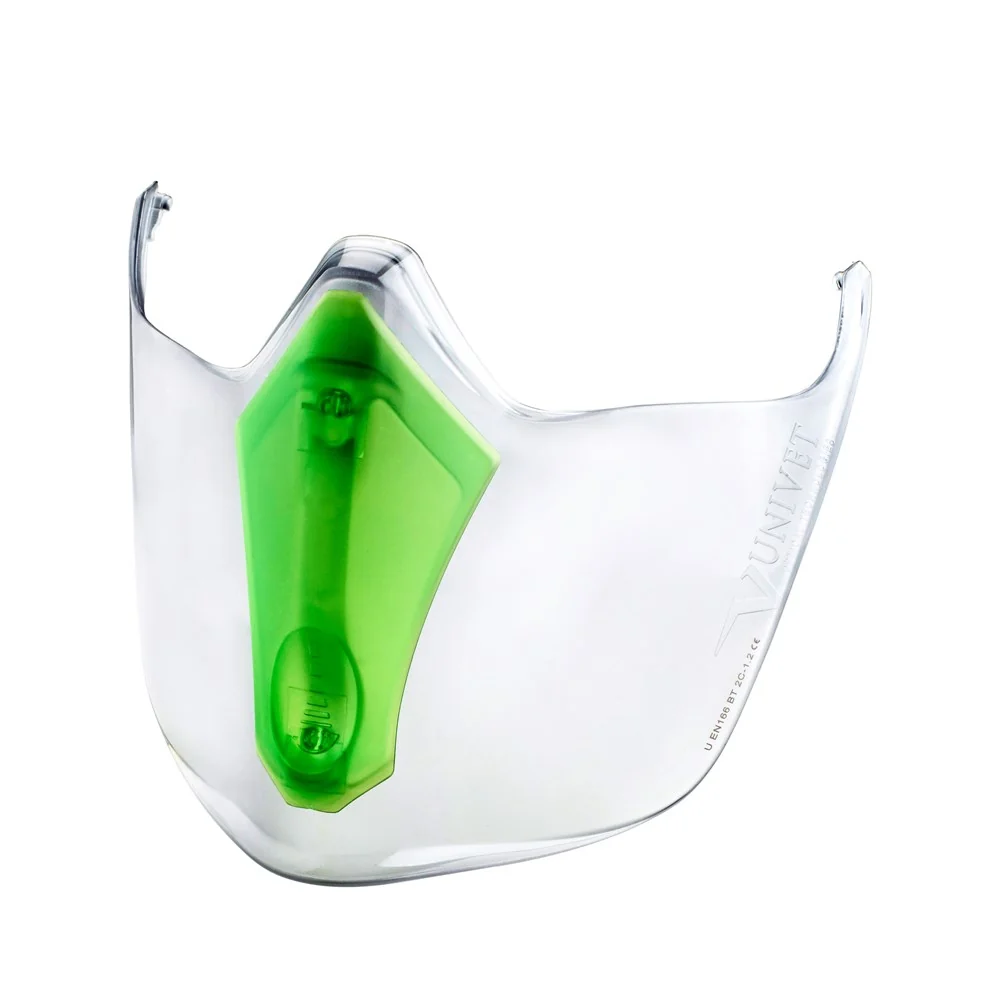 [7.43.25.300.10] Univet - Gelaatsscherm - Hoge Impact & UDC Coating - 6X3F.01.00