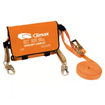 [9.30.23.100.20] Climax - Horizontale Levenslijn - Tijdelijk, 2-Persoons, EN 795 Klasse B - Compleet 20m - Oranje