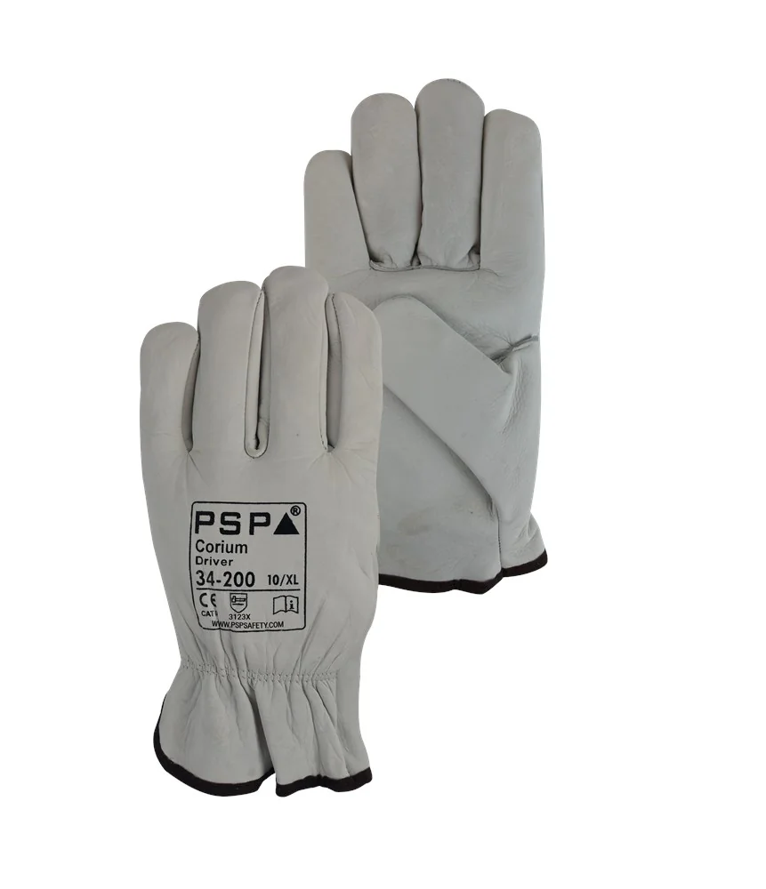 PSP - Driver Handschoenen - EN388 3123X - Corium Driver Grain - Naturel